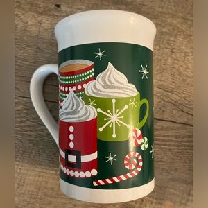 Royal Norfolk Tall Holiday Mug with whipped cream mugs design